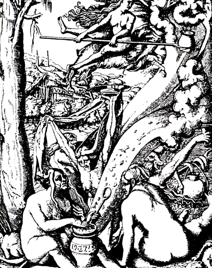 Hans Baldung-Grien: Bereitung der Hexensalbe